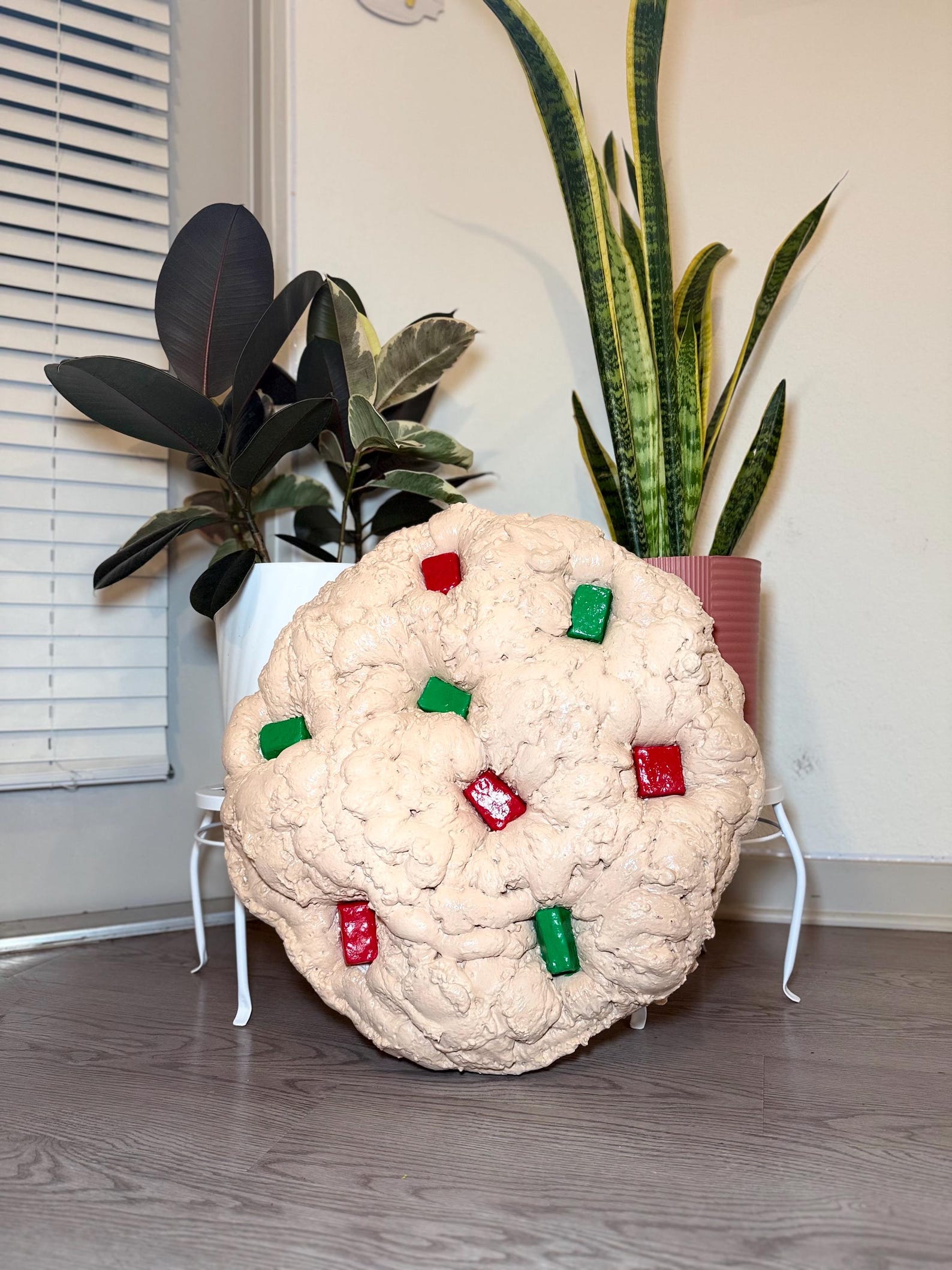 Christmas cookie wall art: handmade festive jumbo cookie wall sculpture by JOIRUSH