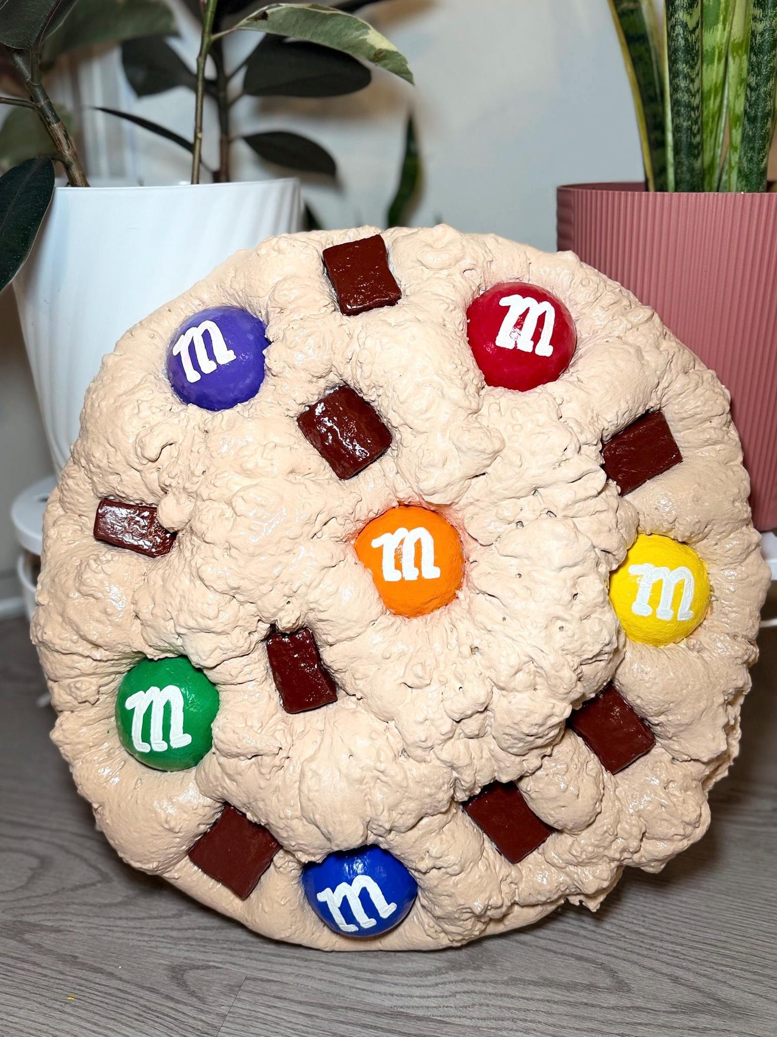 Eclectic decor idea: classic M&M jumbo cookie wall art by JOIRUSH
