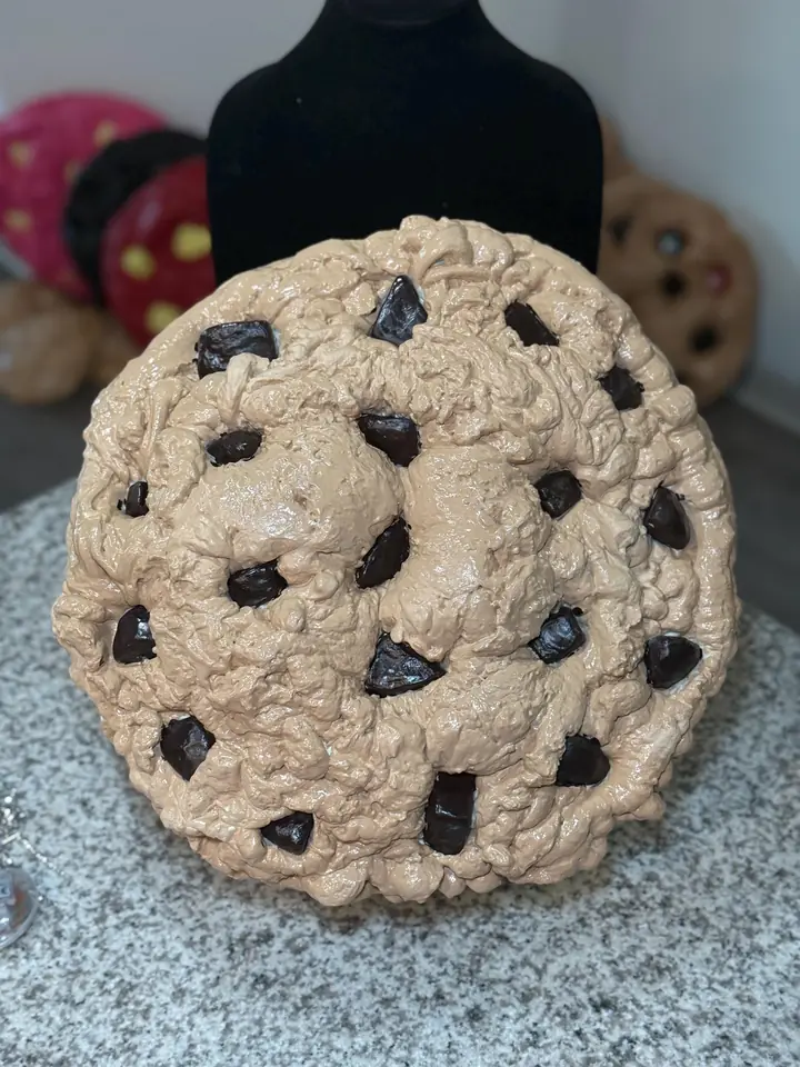 Jumbo Ice Cream Sandwich Cookie Wall Art, handmade spray foam cookie wall sculpture, photo 4 of 10