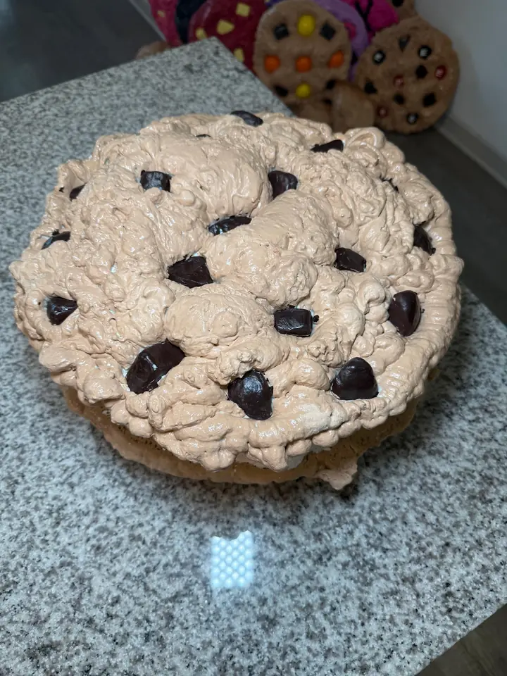 Jumbo Ice Cream Sandwich Cookie Wall Art, handmade spray foam cookie wall sculpture, photo 7 of 10