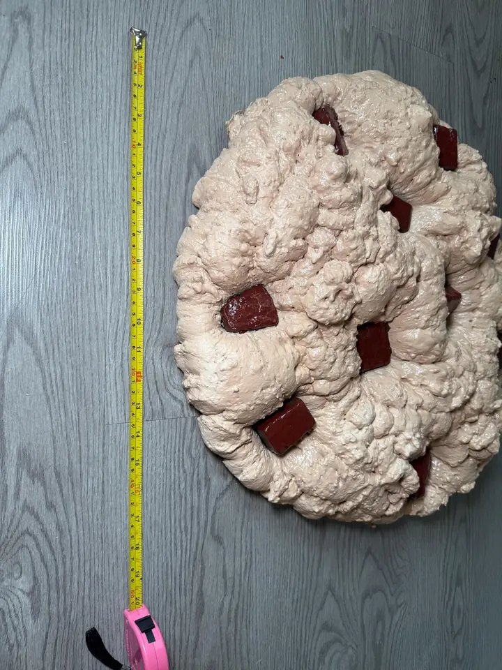 Jumbo Chocolate Chip Cookie Wall Art, handmade spray foam cookie wall sculpture, photo 9 of 9