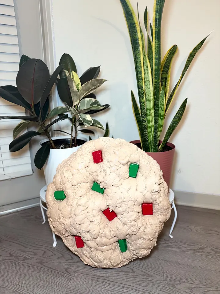 Jumbo Christmas Cookie Wall Art, handmade spray foam cookie wall sculpture, photo 3 of 9